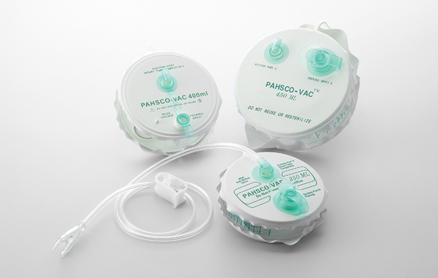 Pahsco-vac closed wound drainage system